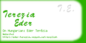 terezia eder business card